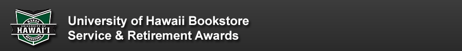 UH Bookstore Service & Retirement Awards Header